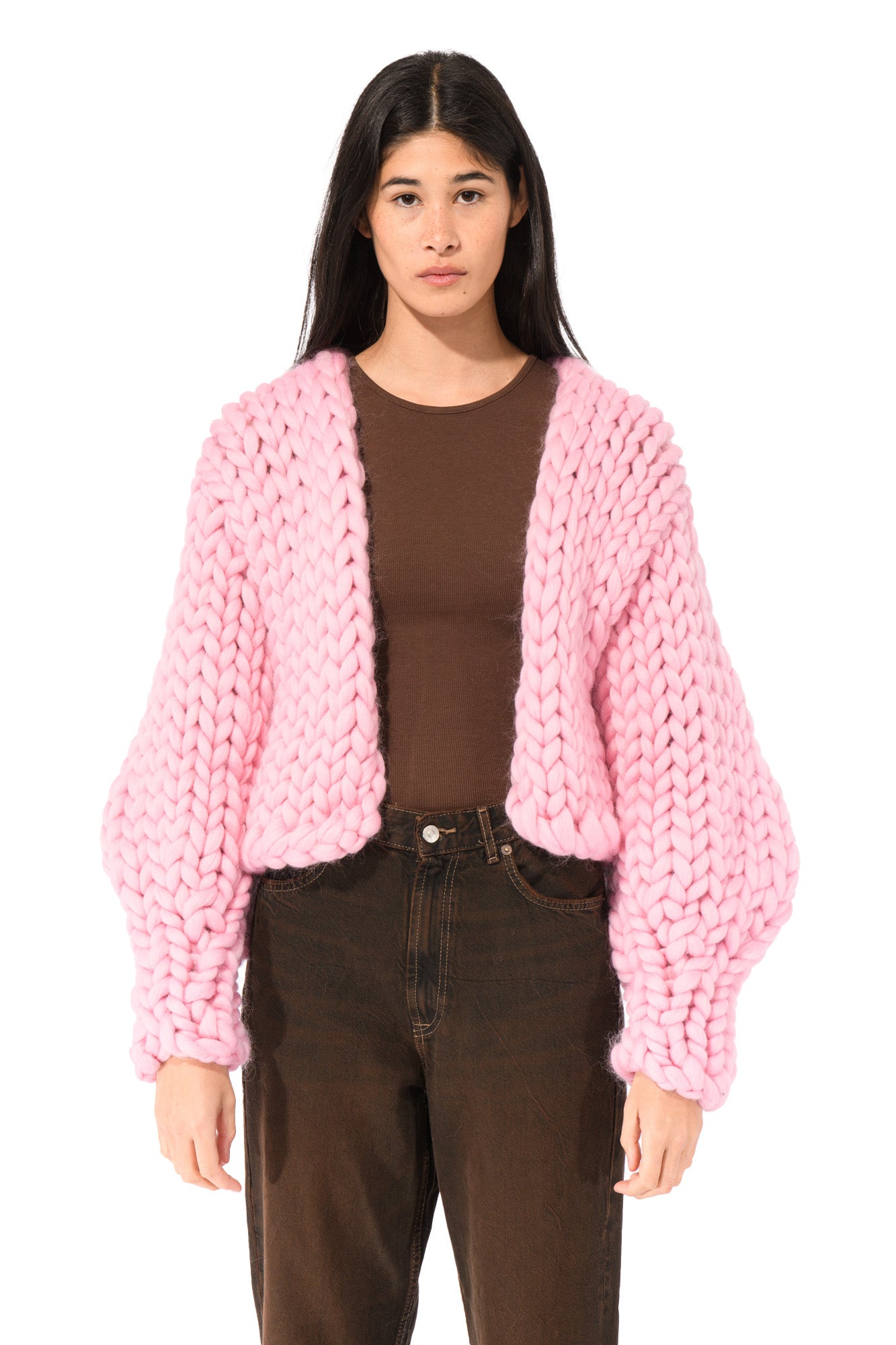 Pink Colossal Knit Cardigan Hope Macaulay