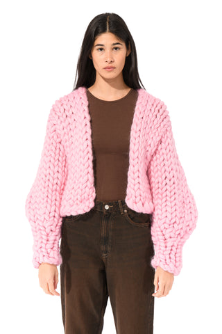 Pink Colossal Knit Cardigan