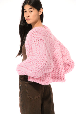 Pink Colossal Knit Cardigan