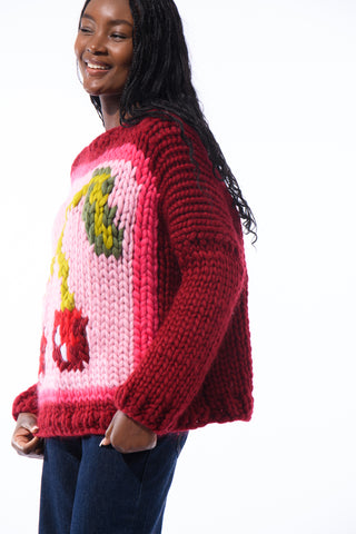 Cherry Chunky Knit Sweater