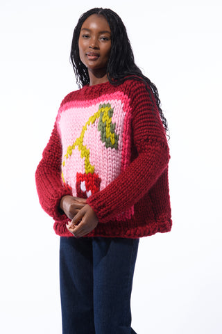 Cherry Chunky Knit Sweater