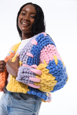 The Colourful Colossal Knit Cardigan