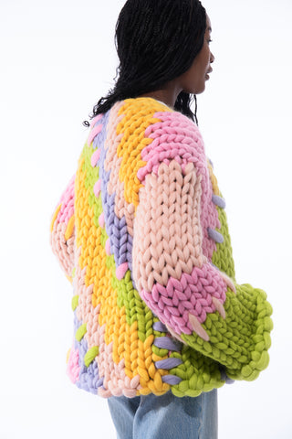Midi Pastel Colossal Knit Cardigan