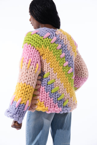 Midi Pastel Colossal Knit Cardigan