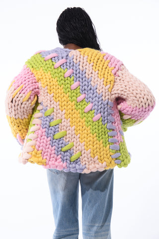 Midi Pastel Colossal Knit Cardigan