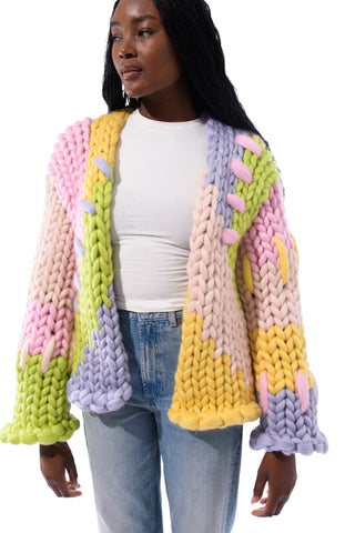 Midi Pastel Colossal Knit Cardigan