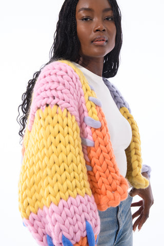The Colourful Colossal Knit Cardigan