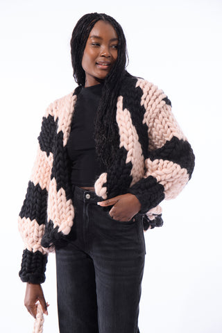 Blackberry Colossal Knit Cardigan