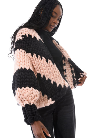 Blackberry Colossal Knit Cardigan