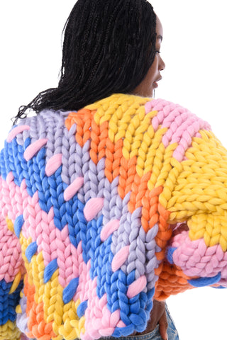 The Colourful Colossal Knit Cardigan