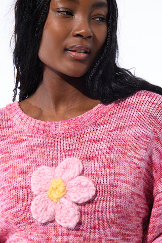 ブルーデイジーふわふわニットセーター