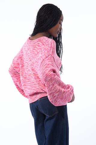 ブルーデイジーふわふわニットセーター