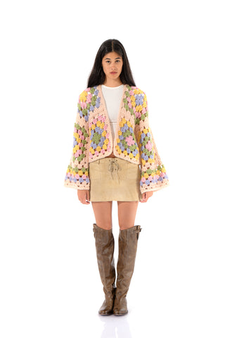 Margot Chunky Crochet Cardigan