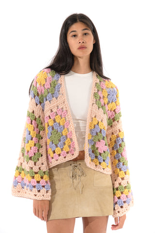 Margot Chunky Crochet Cardigan