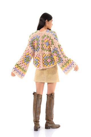 Margot Chunky Crochet Cardigan
