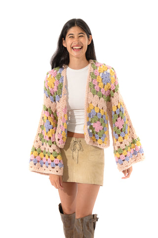 Margot Chunky Crochet Cardigan