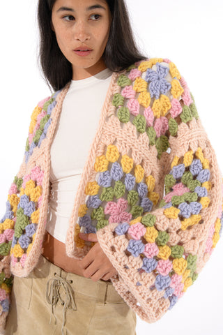 Margot Chunky Crochet Cardigan