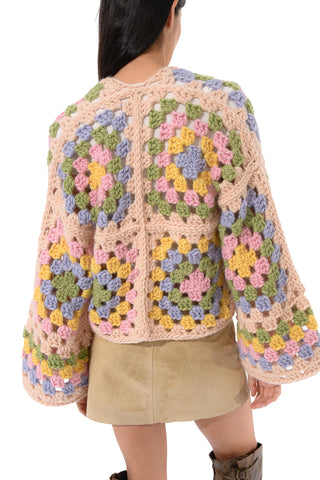 Margot Chunky Crochet Cardigan