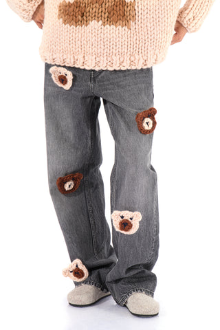 Knit Teddy Bear Jeans