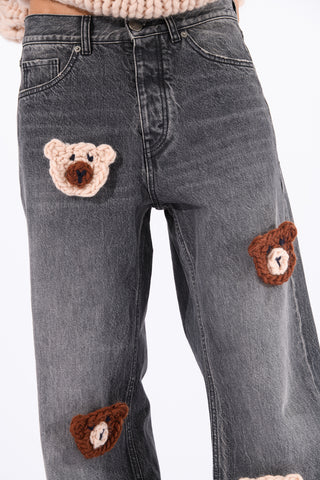 Knit Teddy Bear Jeans