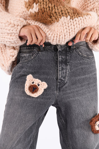 Knit Teddy Bear Jeans
