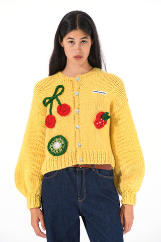 Fruit Cocktail Chunky Knit Cardigan