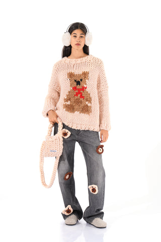 Knit Teddy Bear Jeans