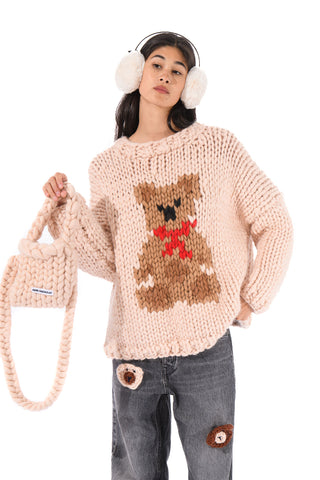 Teddy Bear Chunky Knit Sweater