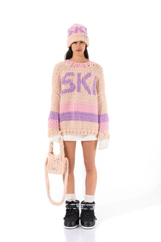 Pastel Ski Chunky Knit Sweater