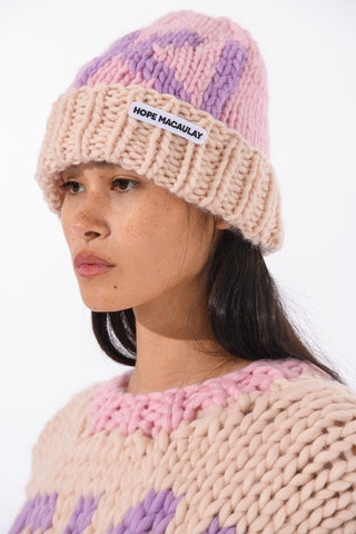 Ski Chunky Knit Beanie Hat