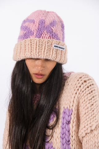 Ski Chunky Knit Beanie Hat