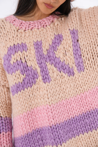 Pastel Ski Chunky Knit Sweater