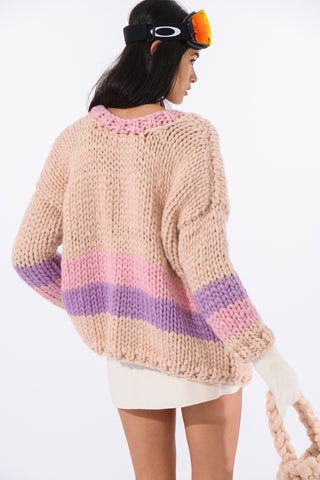 Pastel Ski Chunky Knit Sweater