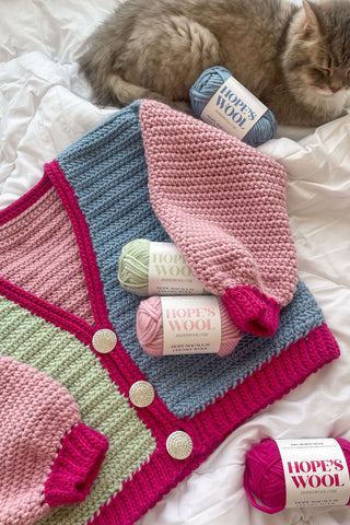 Hope's Wool Bundle in 'Peony'