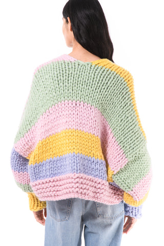 Petal Chunky Knit Cardigan