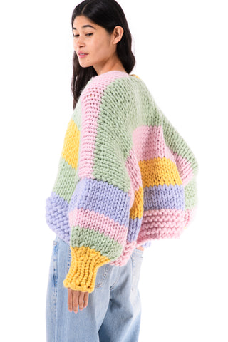 Petal Chunky Knit Cardigan