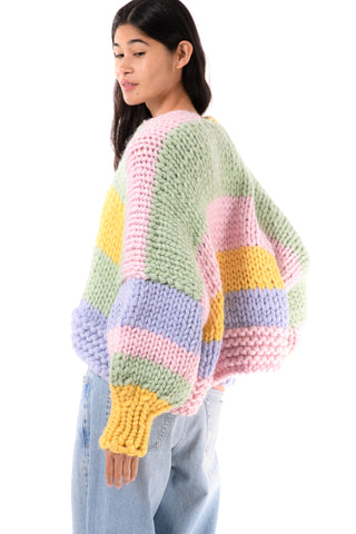 Petal Chunky Knit Cardigan