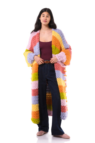 Maison Maxi Chunky Knit Cardigan