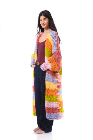 Maison Maxi Chunky Knit Cardigan