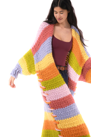 Maison Maxi Chunky Knit Cardigan