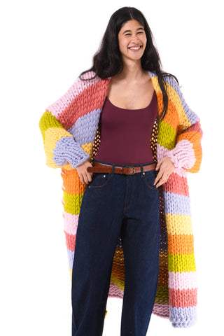 Maison Maxi Chunky Knit Cardigan