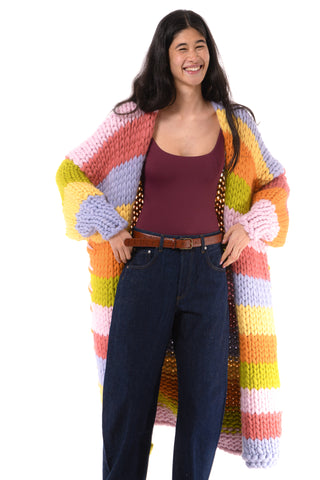 Maison Maxi Chunky Knit Cardigan