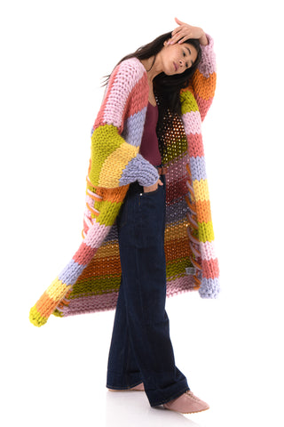 Maison Maxi Chunky Knit Cardigan