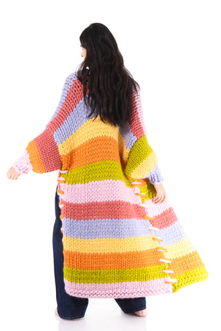 Maison Maxi Chunky Knit Cardigan