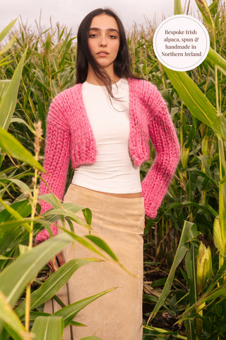 One-of-a-kind Irish Alpaca Chunky Knit Shrug - Carrick