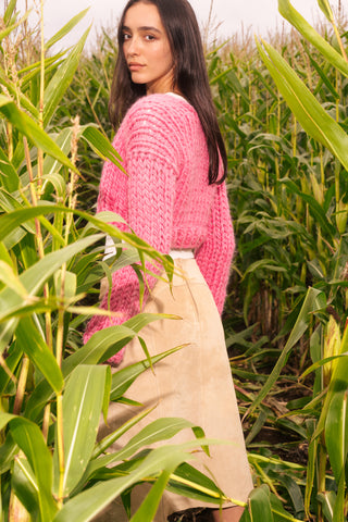 One-of-a-kind Irish Alpaca Chunky Knit Shrug - Carrick