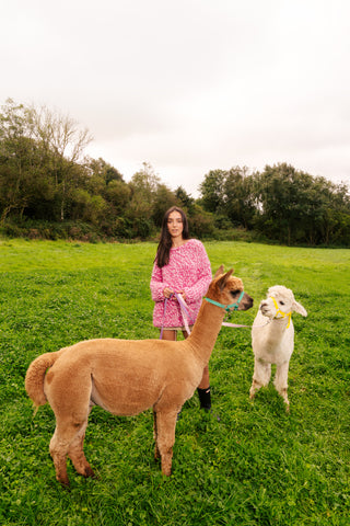 One-of-a-kind Irish Alpaca Chunky Knit Sweater - Mourne