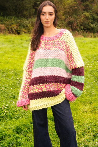 One-of-a-kind Irish Alpaca Chunky Knit Sweater - Bann