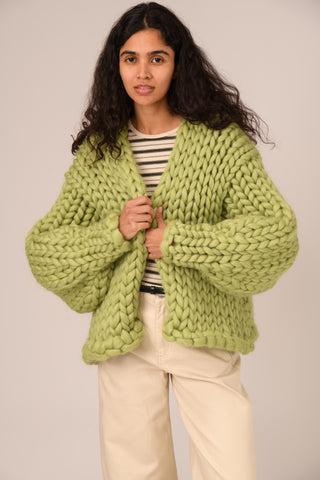 Moss Colossal Knit Cardigan
