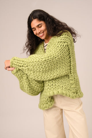 Moss Colossal Knit Cardigan